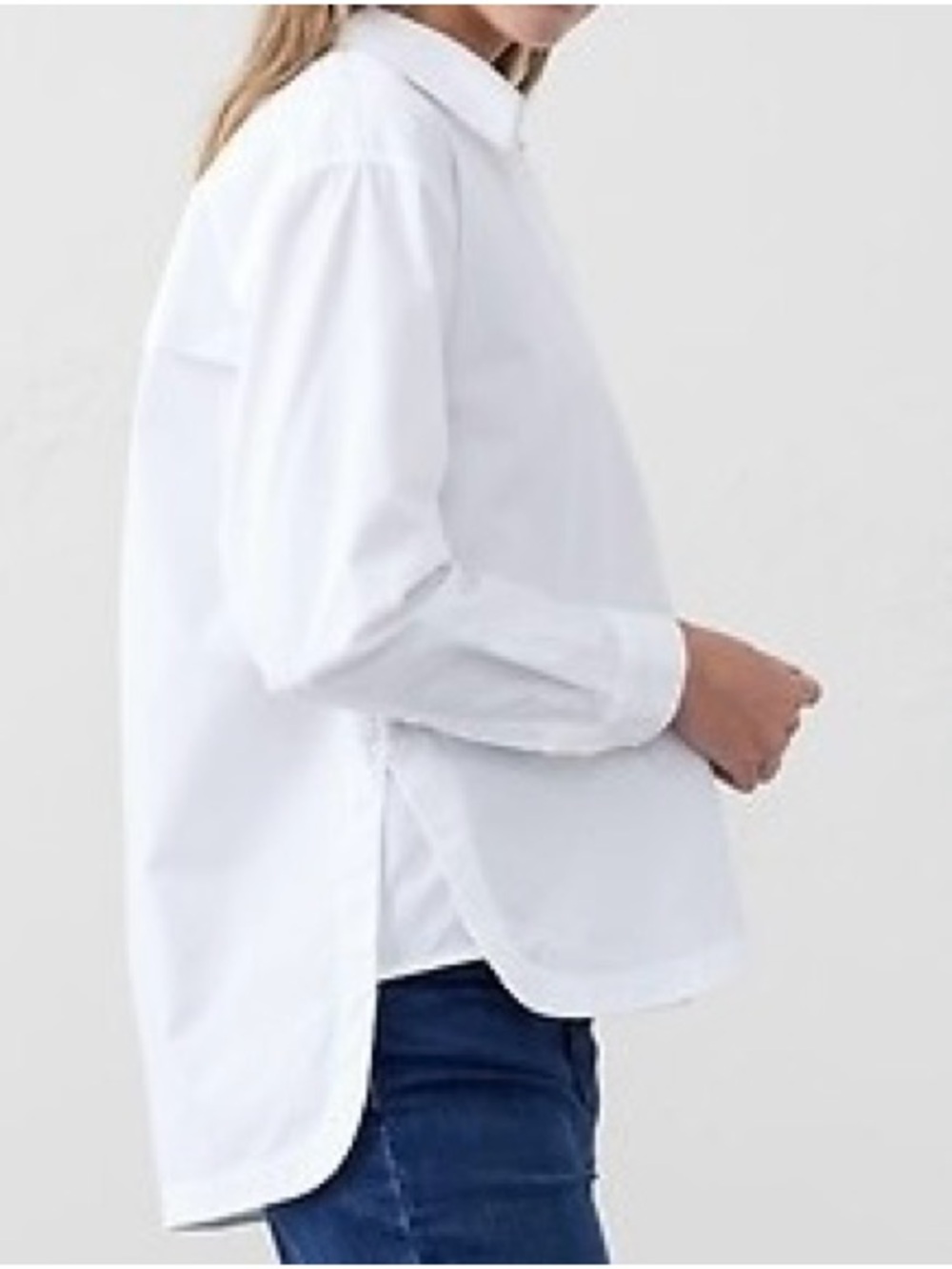 BANANA REPUBLIC Oversized Cotton Shirt in Classic White - NWT